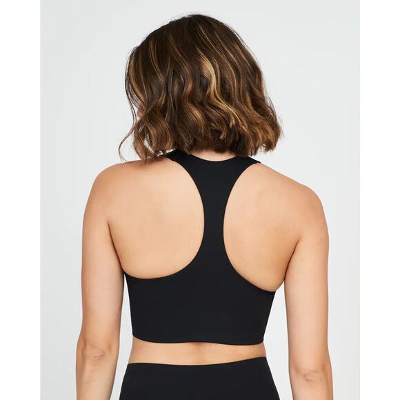 Spanx NWT 50219 Black Longline Medium Impact Sports Bra Size S (73) - Picture 5 of 7